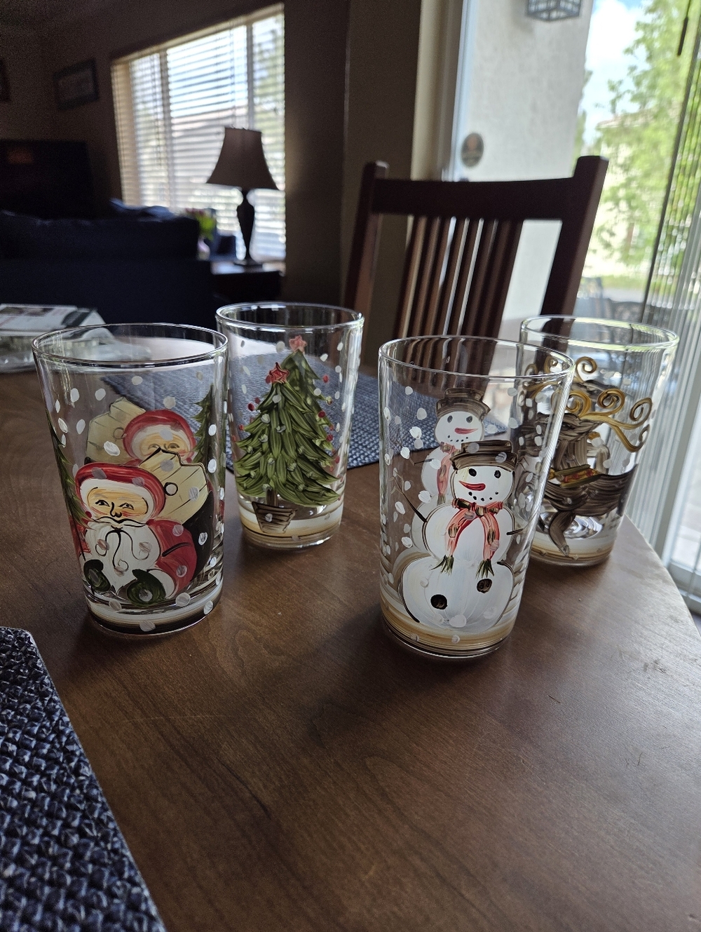 "Winter Wonderland" 18oz Glasses Dario Farucci For Tabletops Unlimited
